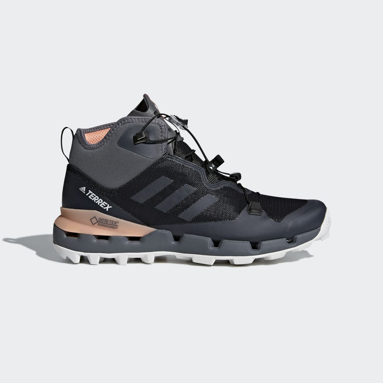 Adidas TERREX Fast Mid GTX-Surround Női Túracipő - Fekete [D33422]